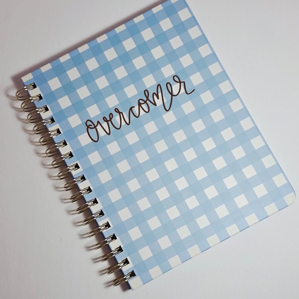 Journal - Mary Square “Overcomer” Spiral Notebook 7” x 9” – New